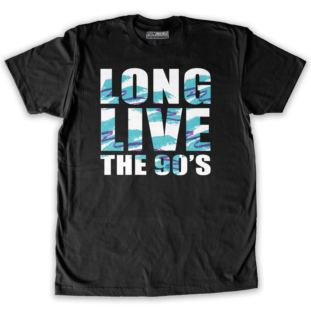Function - Long Live The 90's Men's Fashion T-Shirt Black