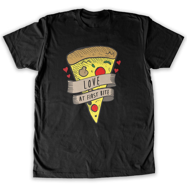 Function -  Valentine's Day Love At First Bite Men's Fashion T-Shirt Black