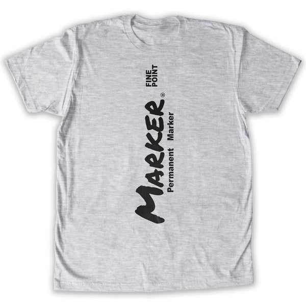 Function -  Permenant Marker Costume Men's Fashion T-Shirt Heather Grey