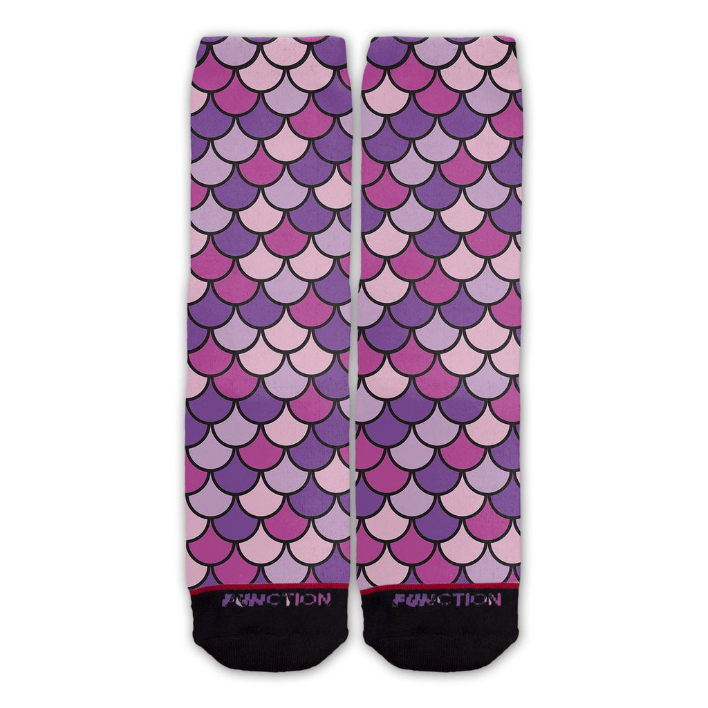Function - Mermaid Scales Purple Fashion Socks