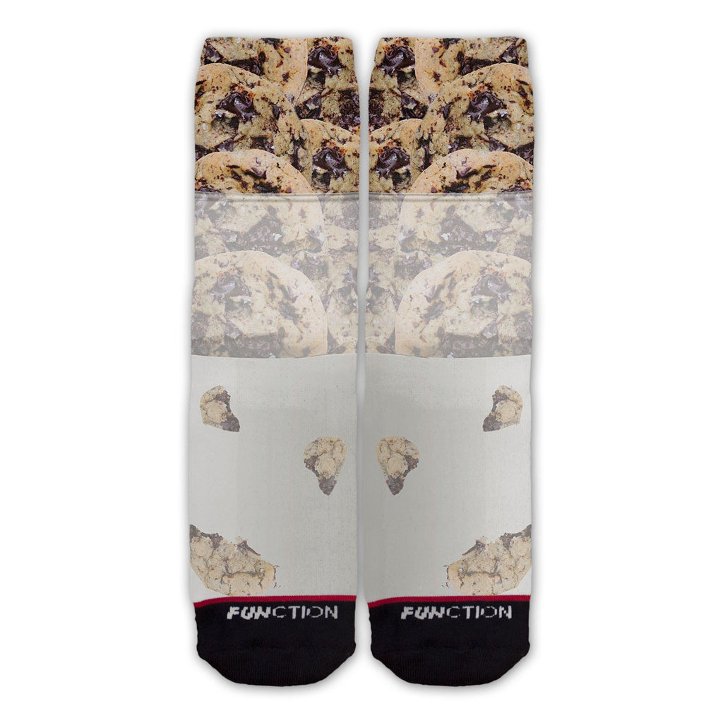 Function - Milk and Chocolate Chip Cookies Fashion Sock