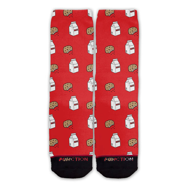 Function - Milk and Cookies Pattern Fashion Socks
