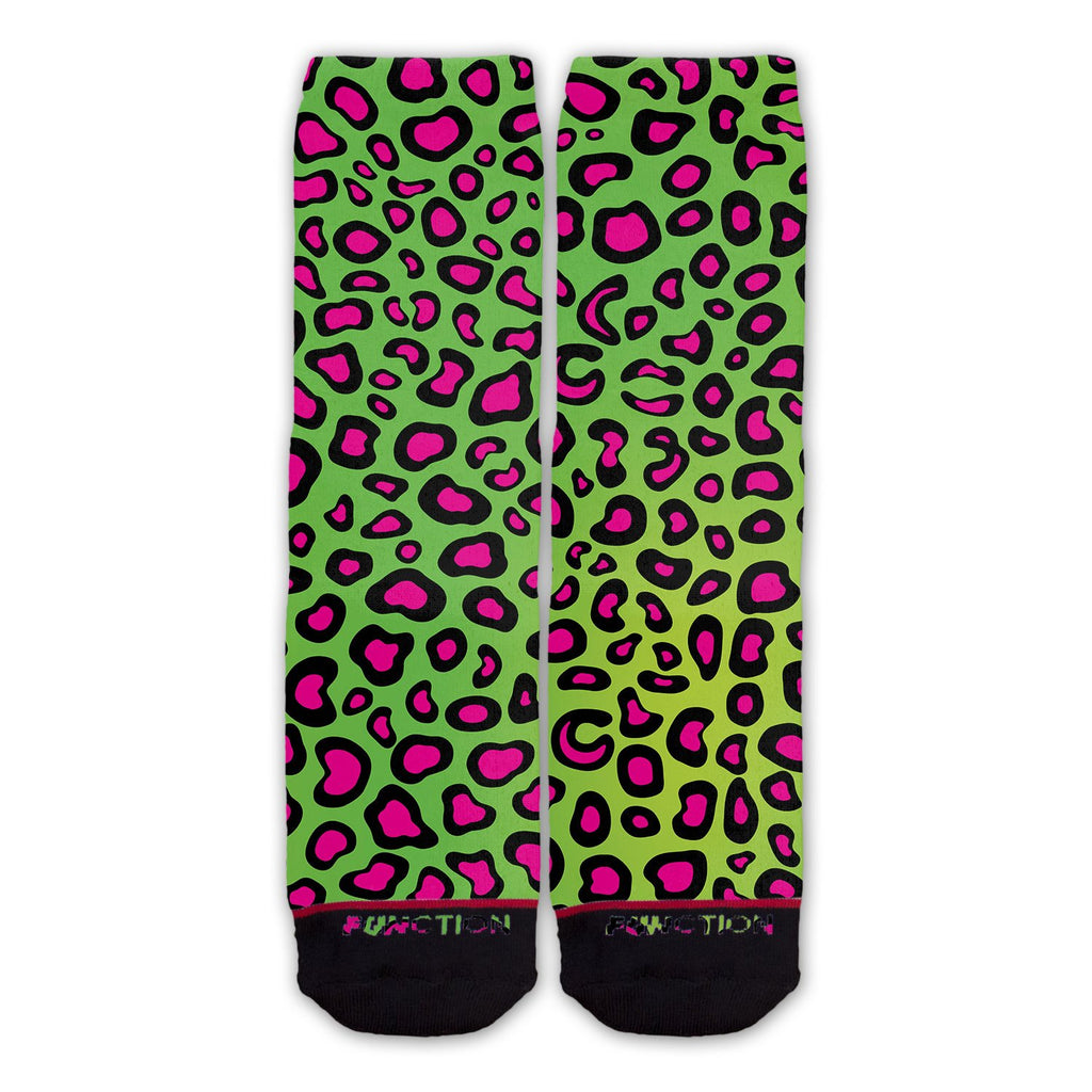 Function - Neon Leopard Print Fashion Sock