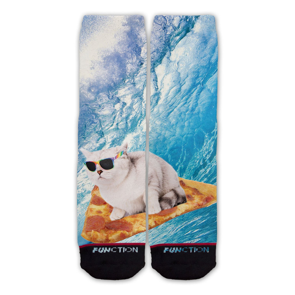 Function - Pizza Surfing Cat Fashion Sock