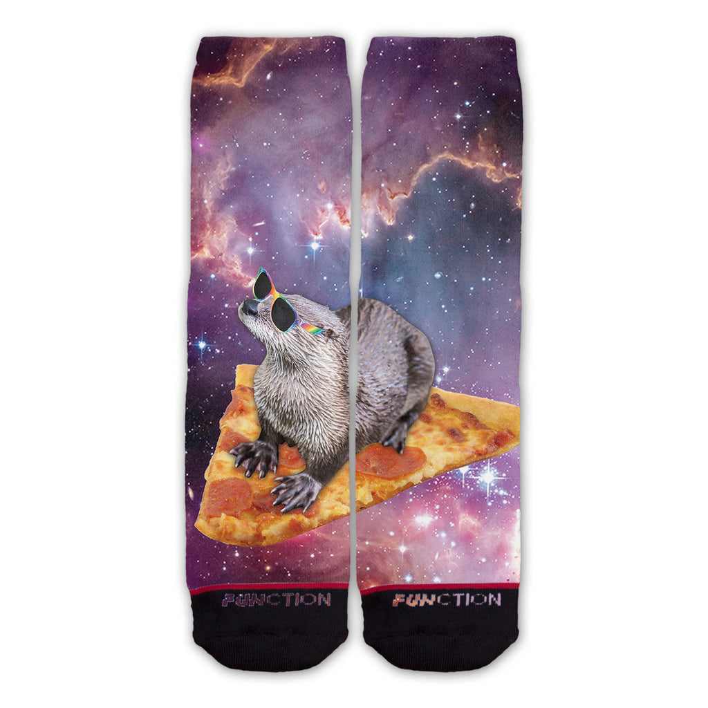 Function - Pizza Surfing Otter Galaxy Fashion Socks