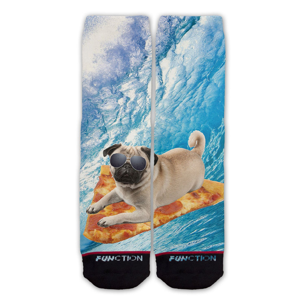 Function - Pizza Surfing Pug Sock