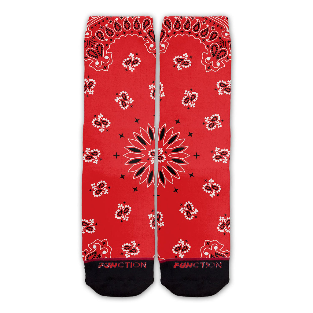 Function - Red Bandana Fashion Socks