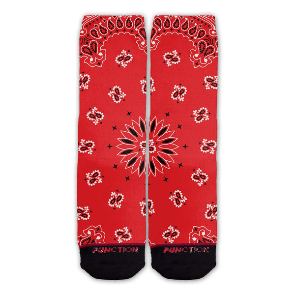 Function - Red Bandana Fashion Socks