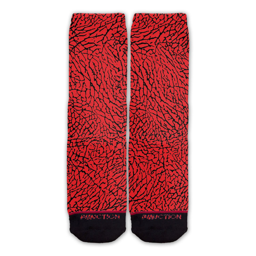 Function -  Red Elephant Skin Fashion Socks