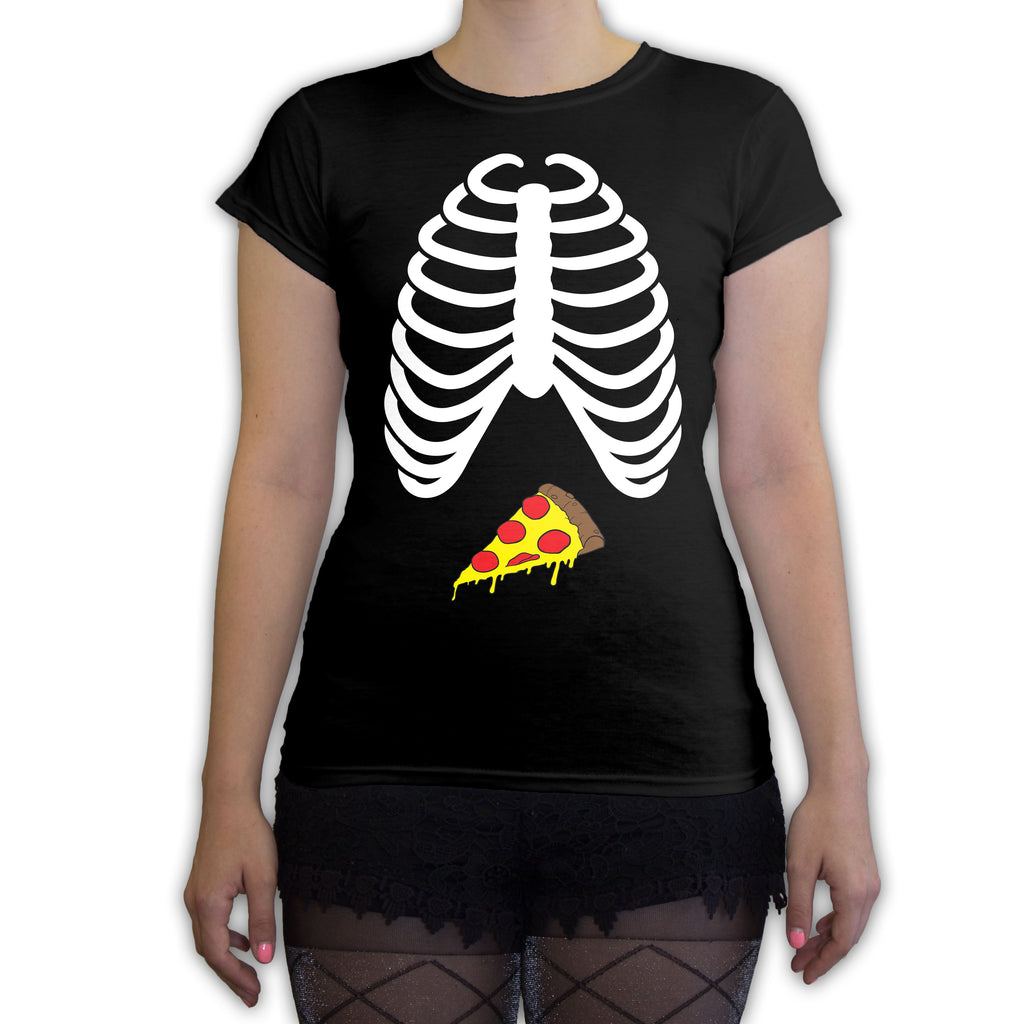 Function - Skeleton Pizza Costume Women's Fashion T-Shirt