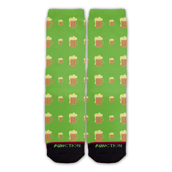 Function - St. Patrick's Day Beer Mug Pattern Fashion Socks
