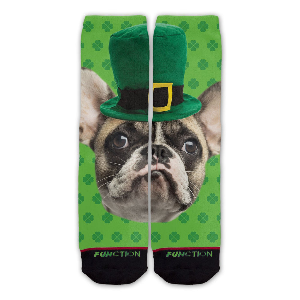 Function - St. Patrick's Day French Terrier Fashion Socks