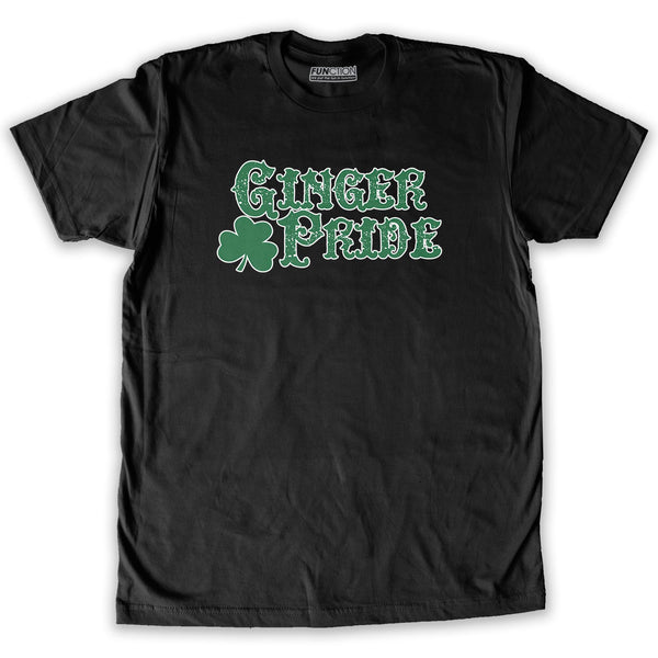 Function -  St. Patrick's Day - Ginger Pride Men's Fashion T-Shirt Black