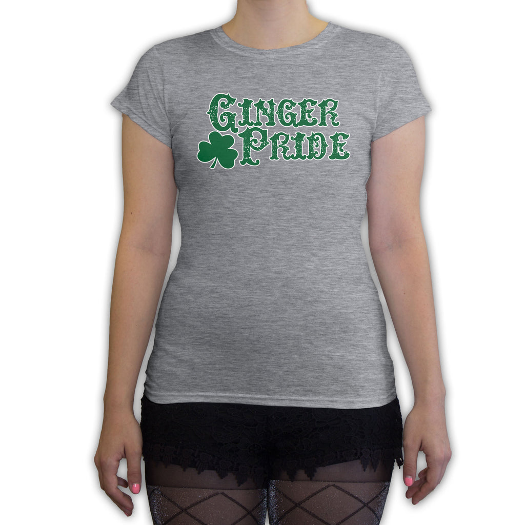 Function -  St. Patrick's Day - Ginger Pride Women's Fashion T-Shirt Heather Grey