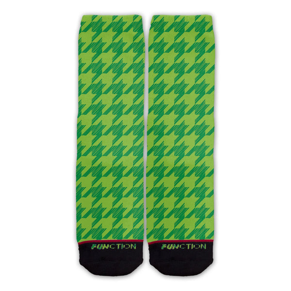 Function - St. Patrick's Day Green Hounds tooth Fashion Socks
