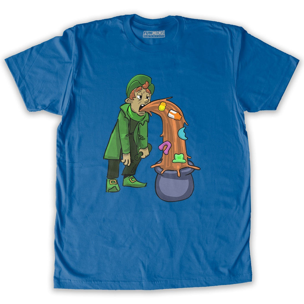 Function - St. Patrick's Day Puking Leprechaun Men's T-Shirt