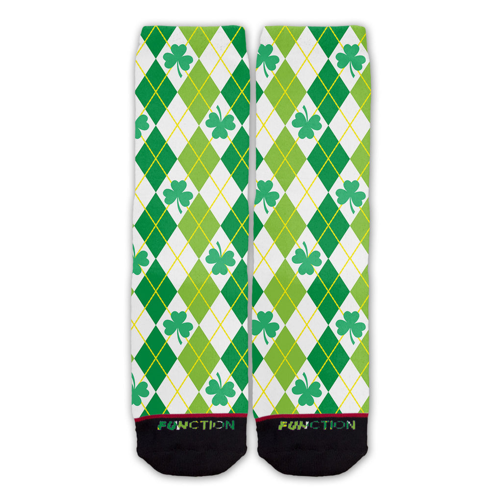 Function - St. Patricks Day Shamrock Argyle Fashion Socks