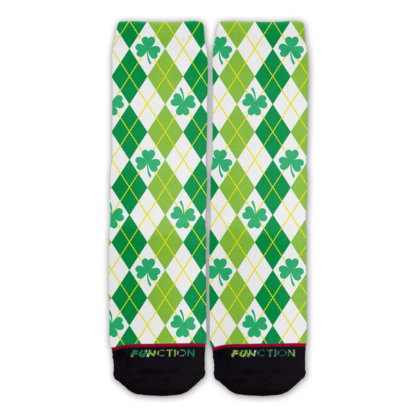 Function - St. Patricks Day Shamrock Argyle Fashion Socks