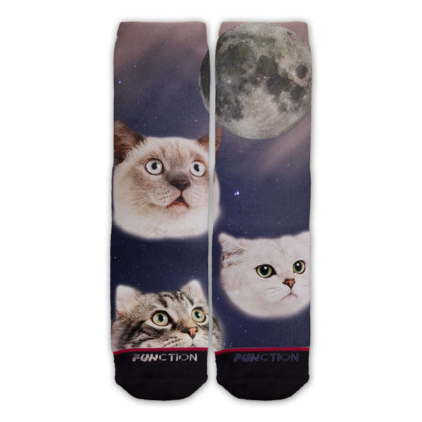 Function - Three Cats Moon Fashion Sock