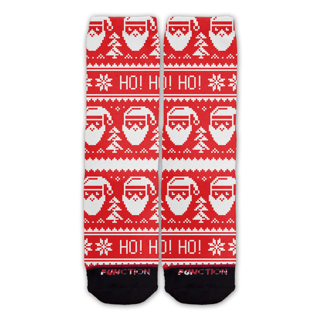 Function - Ugly Christmas 8 Bit Santa Socks