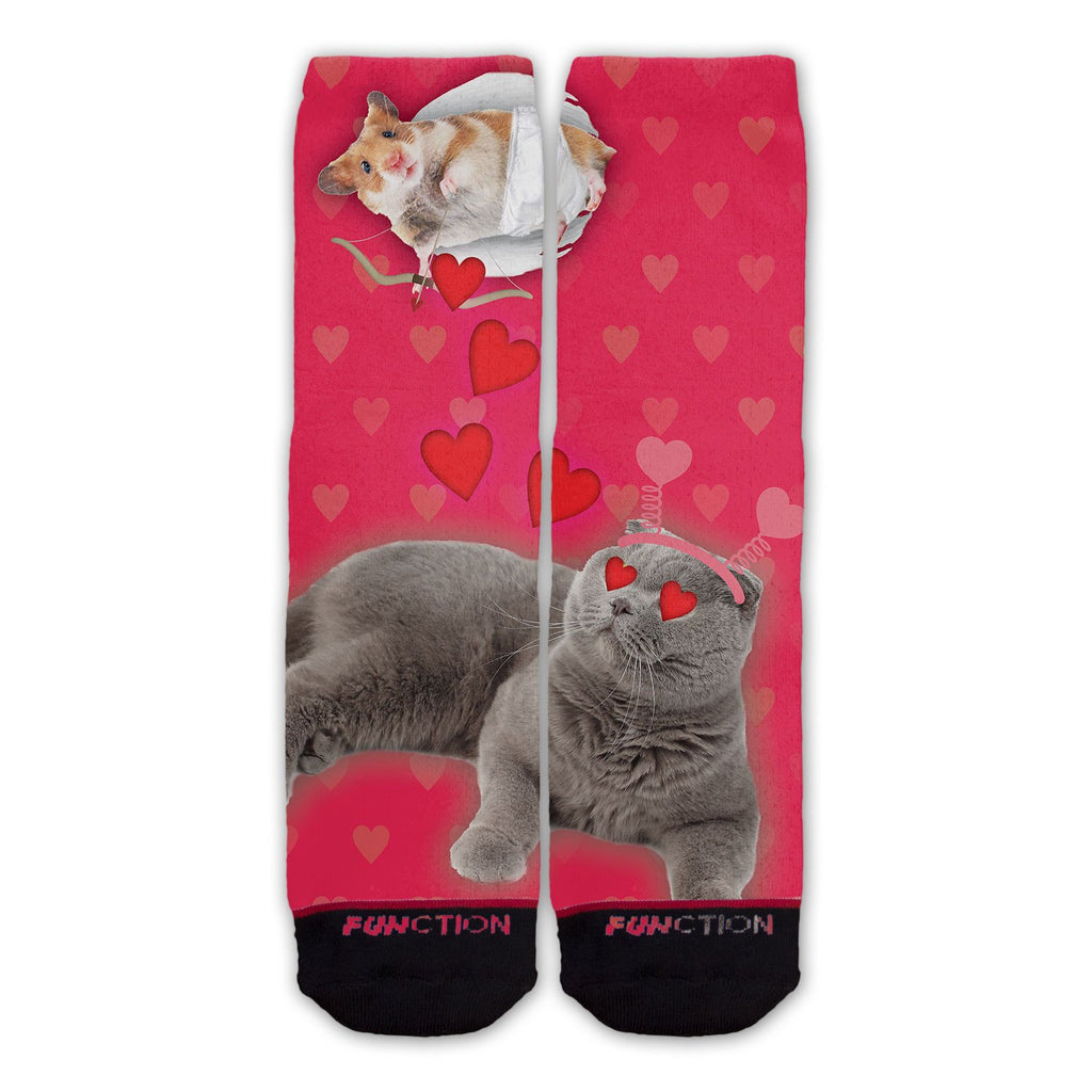 Function - Valentine's Day Cat Cupid Fashion Socks