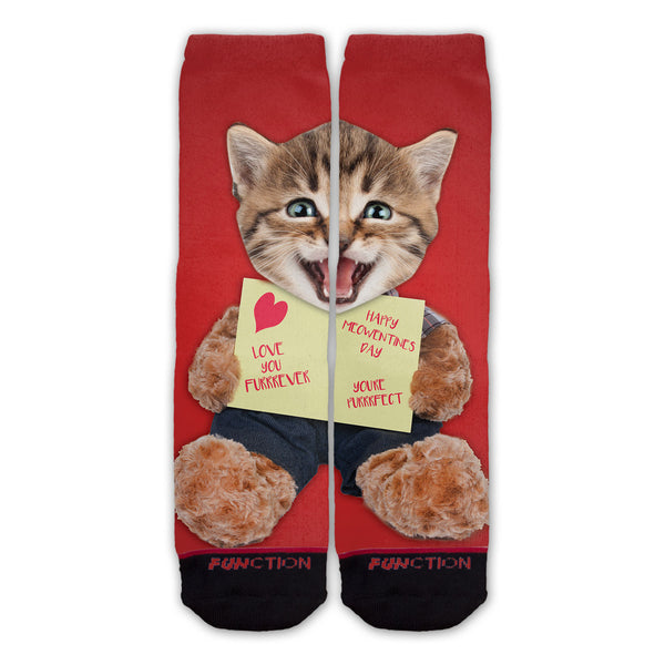 Function - Valentine's Day Cat Teddy Bear Fashion Socks