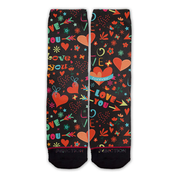 Function - Valentine's Day Love Pattern Fashion Socks