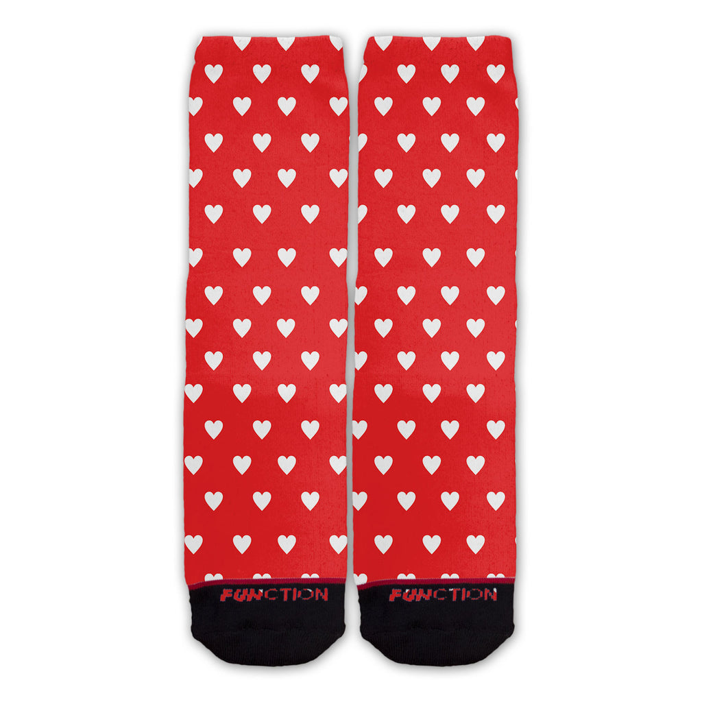 Function - Valentine's Day Repeating Hearts Pattern Fashion Socks