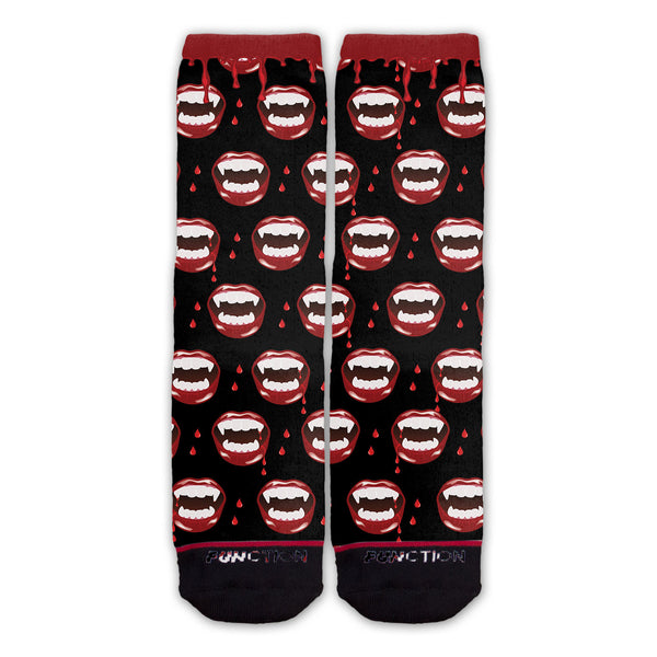 Function - Vampire Teeth Pattern Fashion Socks