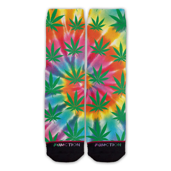 Function - Weed Plant Tie Dye Fashion Socks