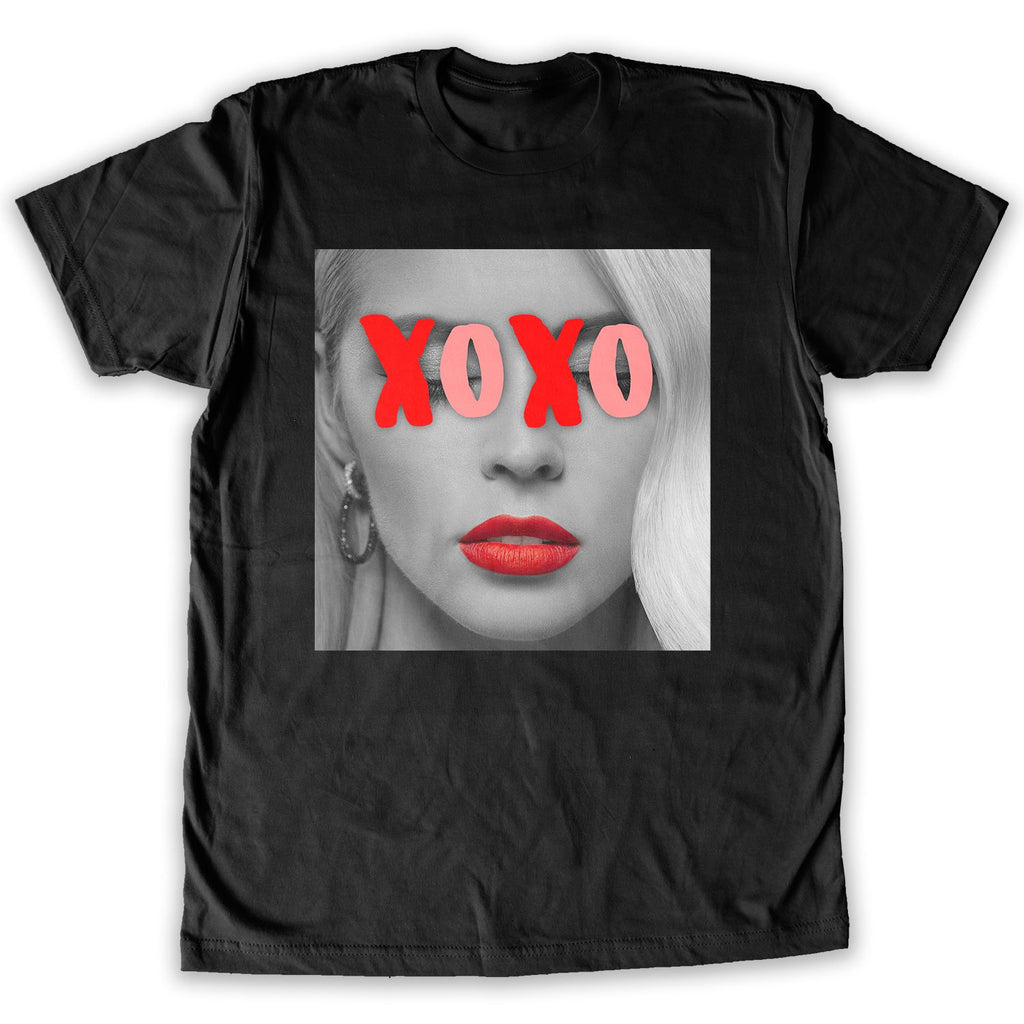 Function - Valentines Day XOXO Lips Men's Fashion T-Shirt Black