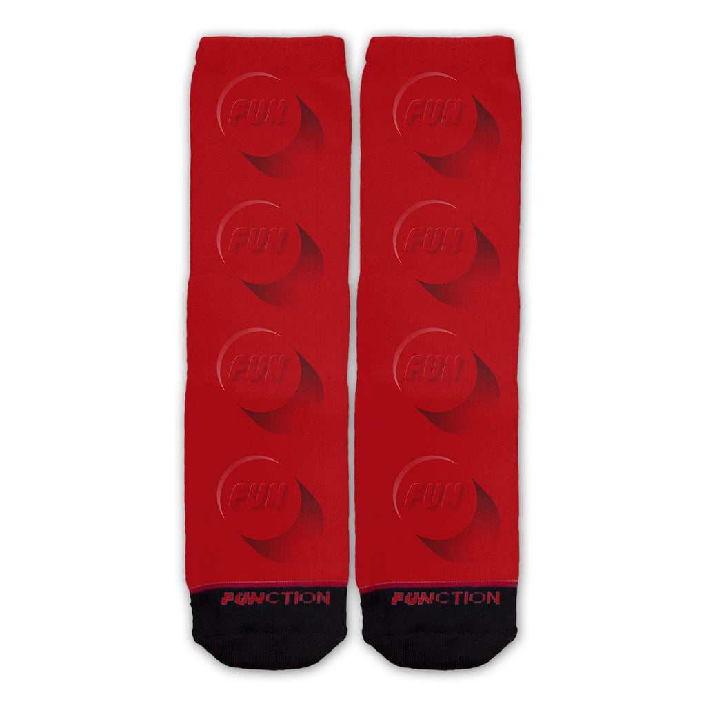 Function - Brick Toy Piece Red Fashion Socks