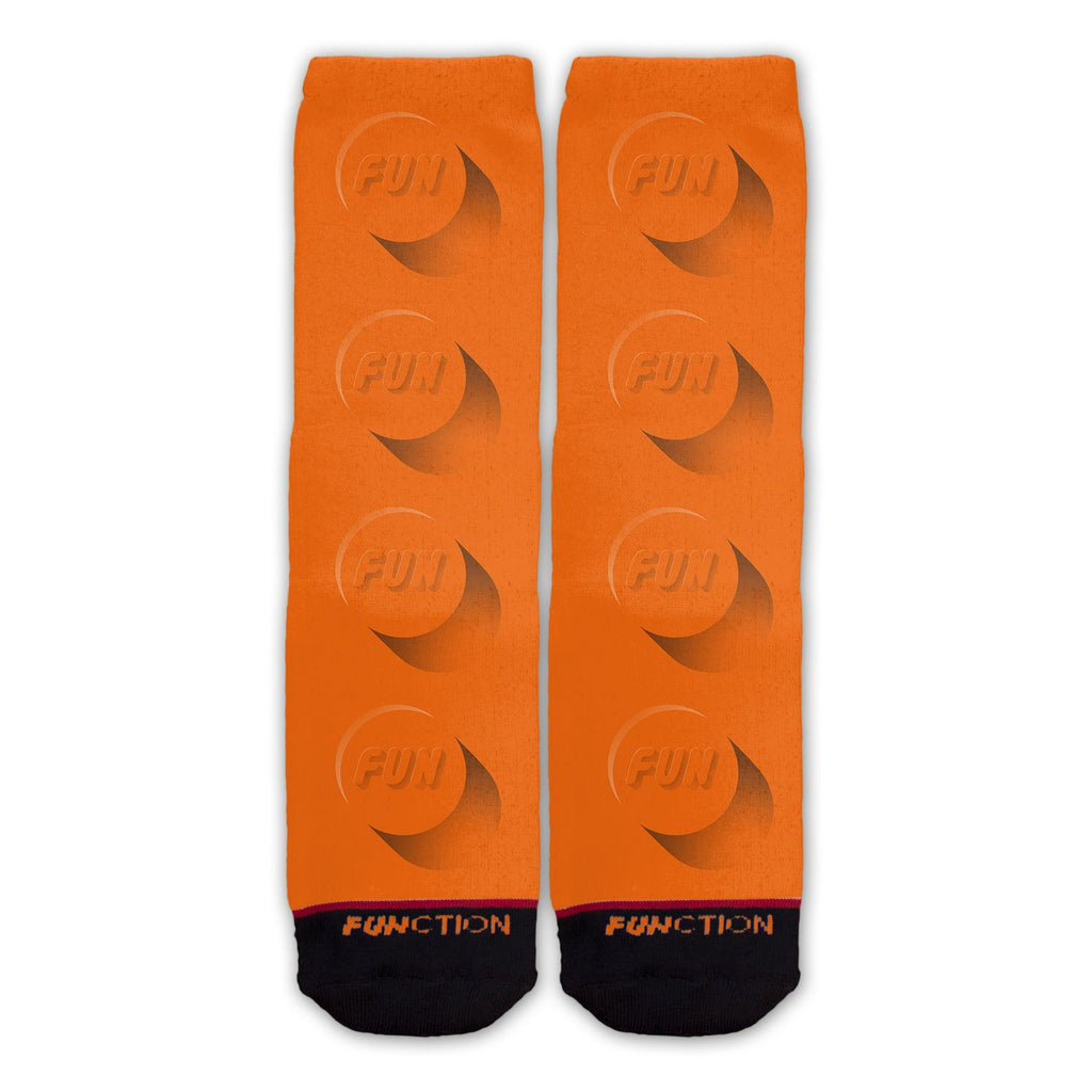 Function - Brick Toy Piece Orange Fashion Socks
