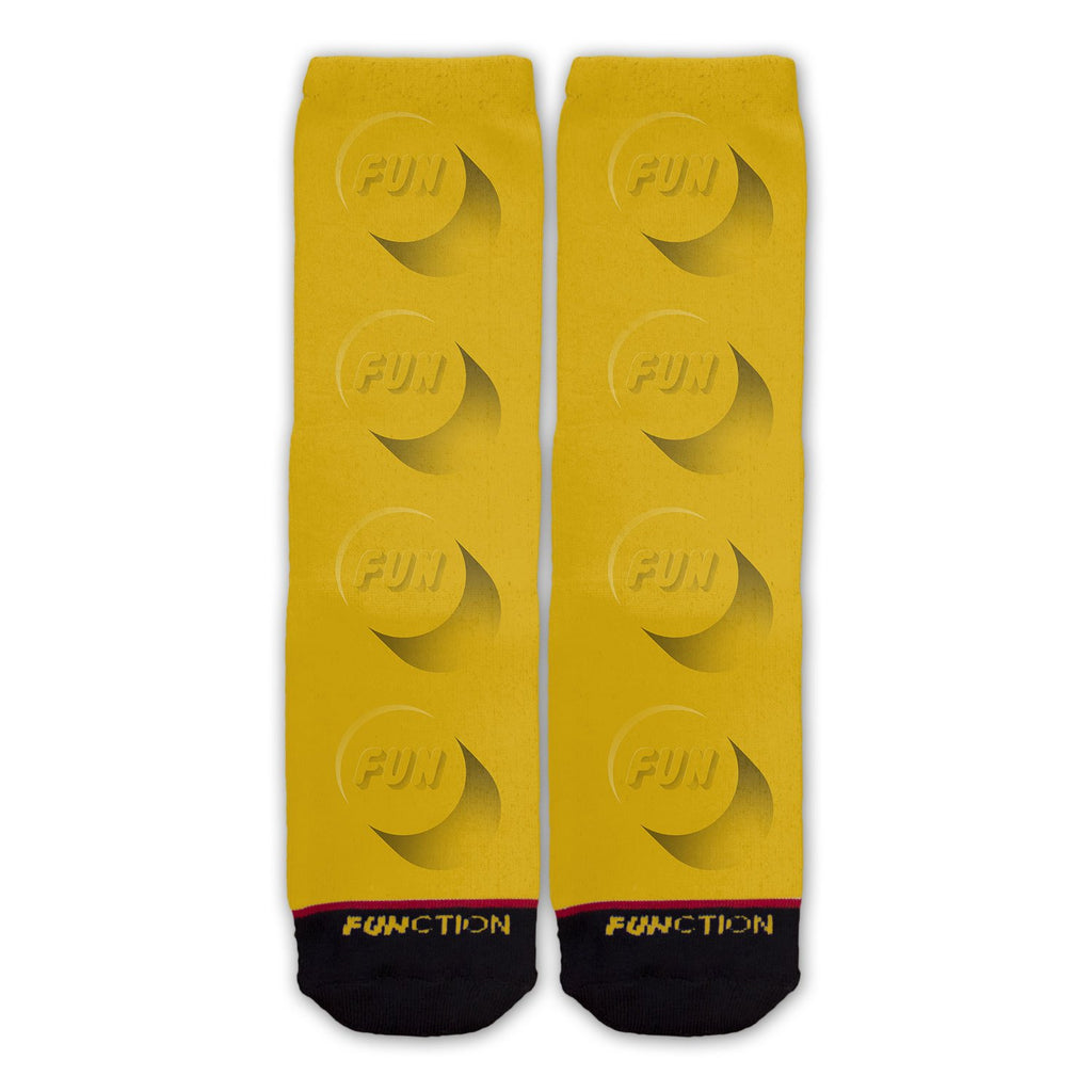 Function - Brick Toy Piece Yellow Fashion Socks