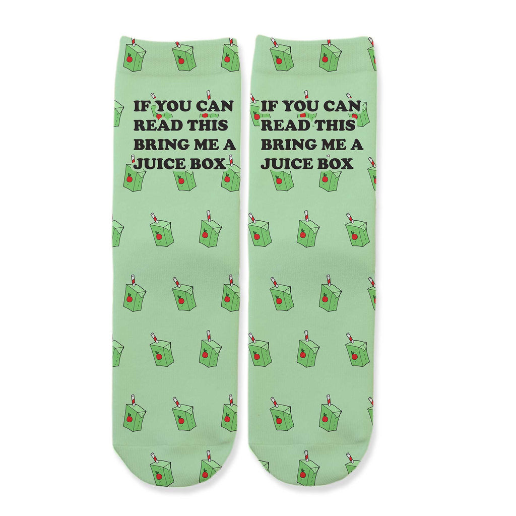 Function - Kids If You Can Read This Bring Me a Juicebox Cute Funny Girls Boys Child Fashion Socks