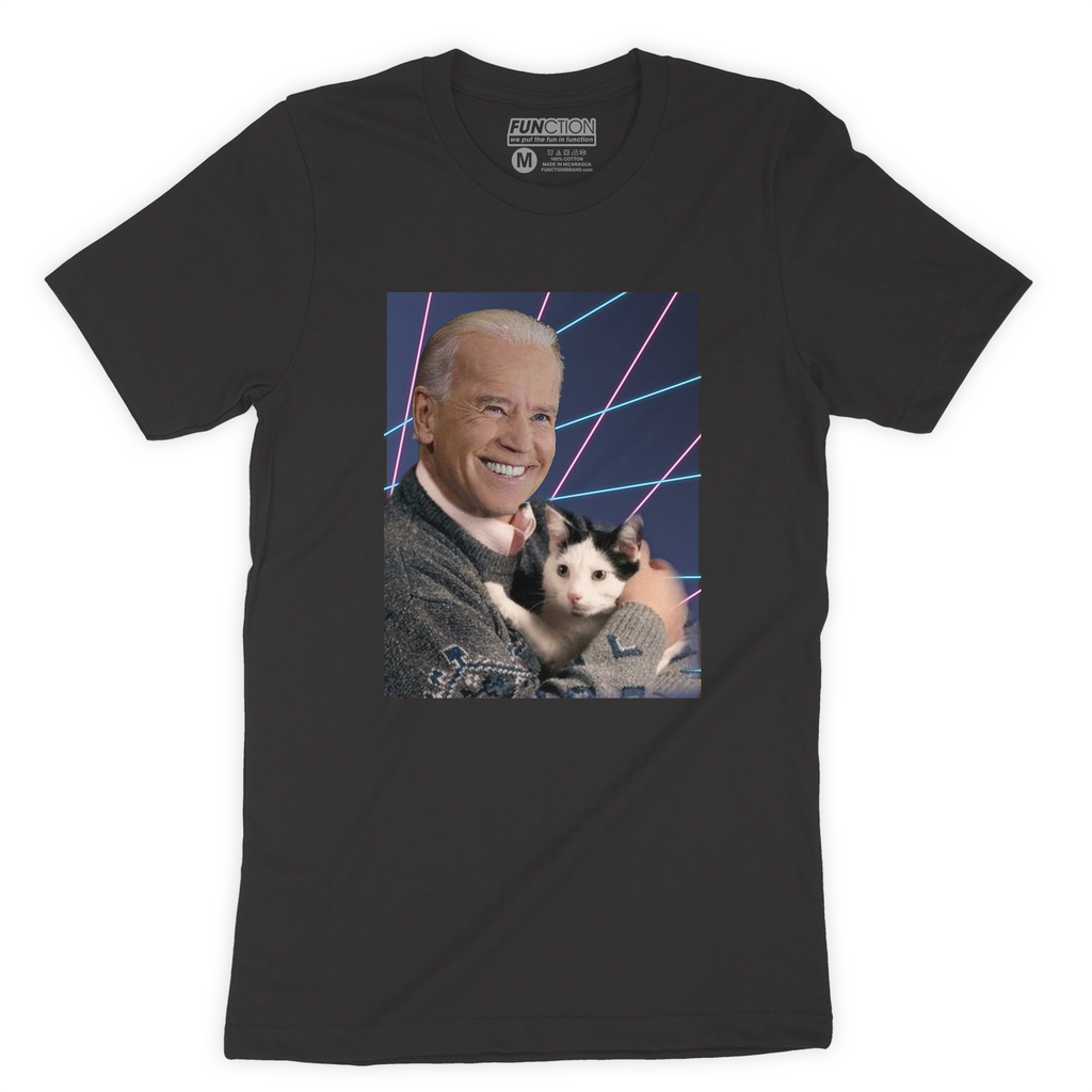 Function - Joe Biden Holding Cats Funny Novelty Gag Joke Shirt Men's T-Shirt
