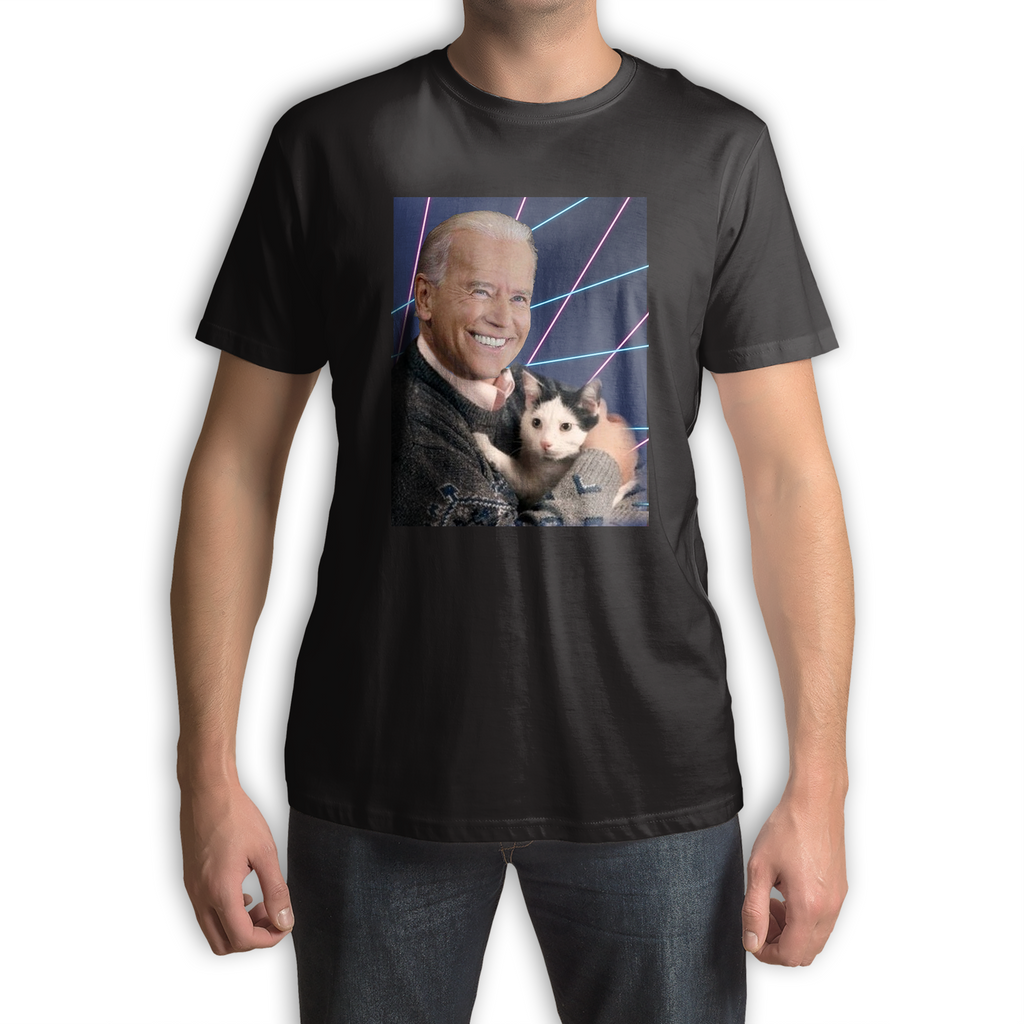 Function - Joe Biden Holding Cats Funny Novelty Gag Joke Shirt Men's T-Shirt