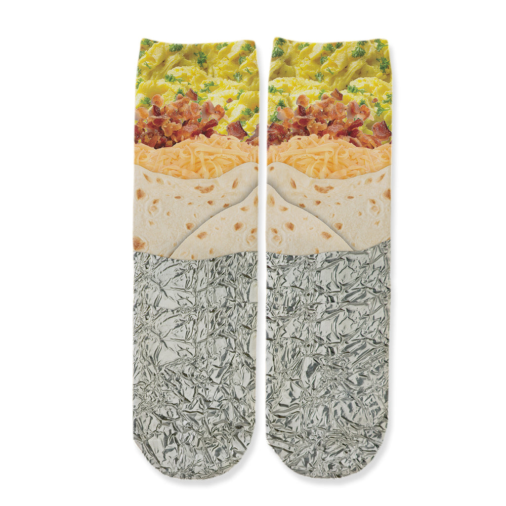 Function - Kids Breakfast Burrito Food Fashion Socks