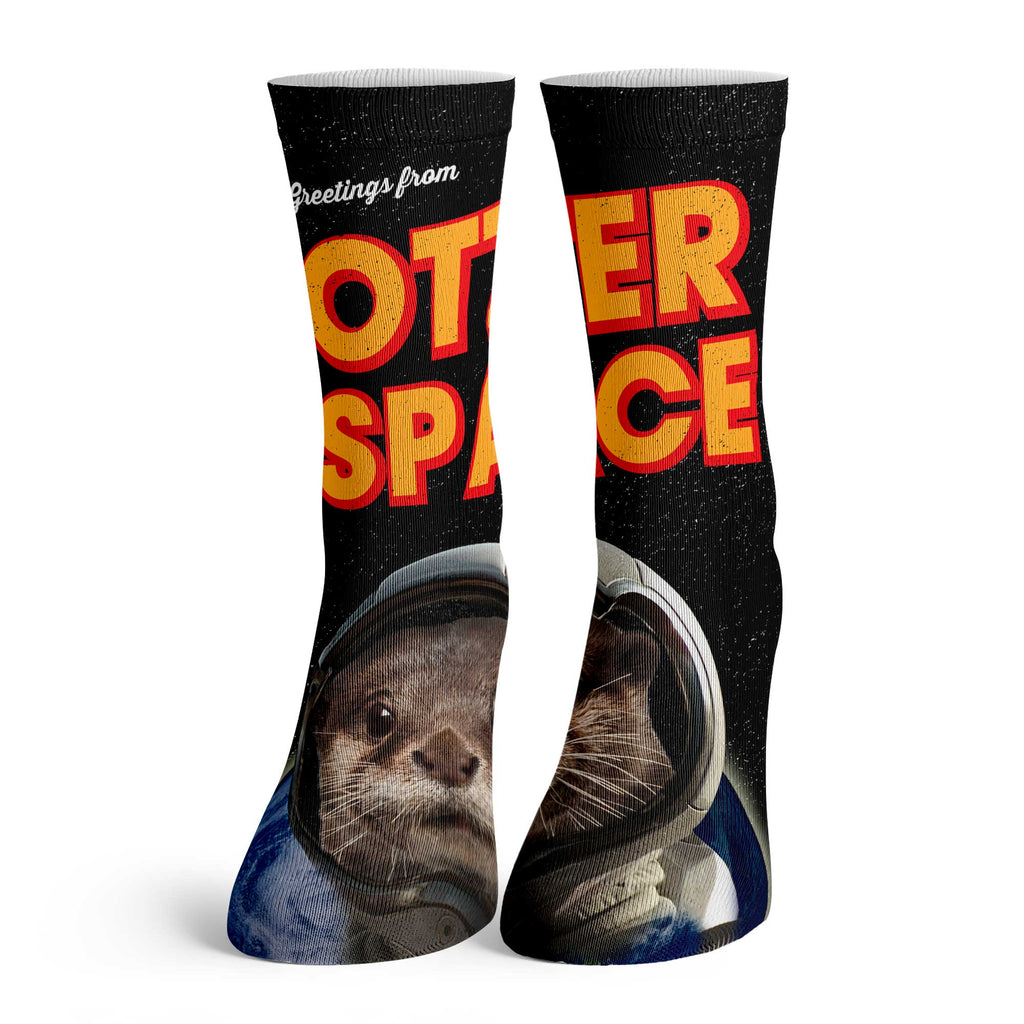 Function - Kids Greetings From Otter Outer Space Tall Crew Socks