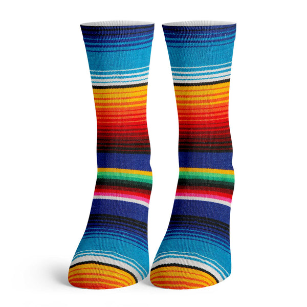 Function - Kids Mexican Blanket Pattern Tall Crew Socks