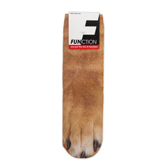 Function - Kids Brown Dog Paw Fashion Socks