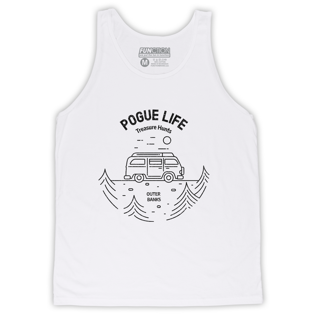 Function - Outer Banks Pogue Life Treasure Hunt Gold Vintage Bus and Trees Tank Top