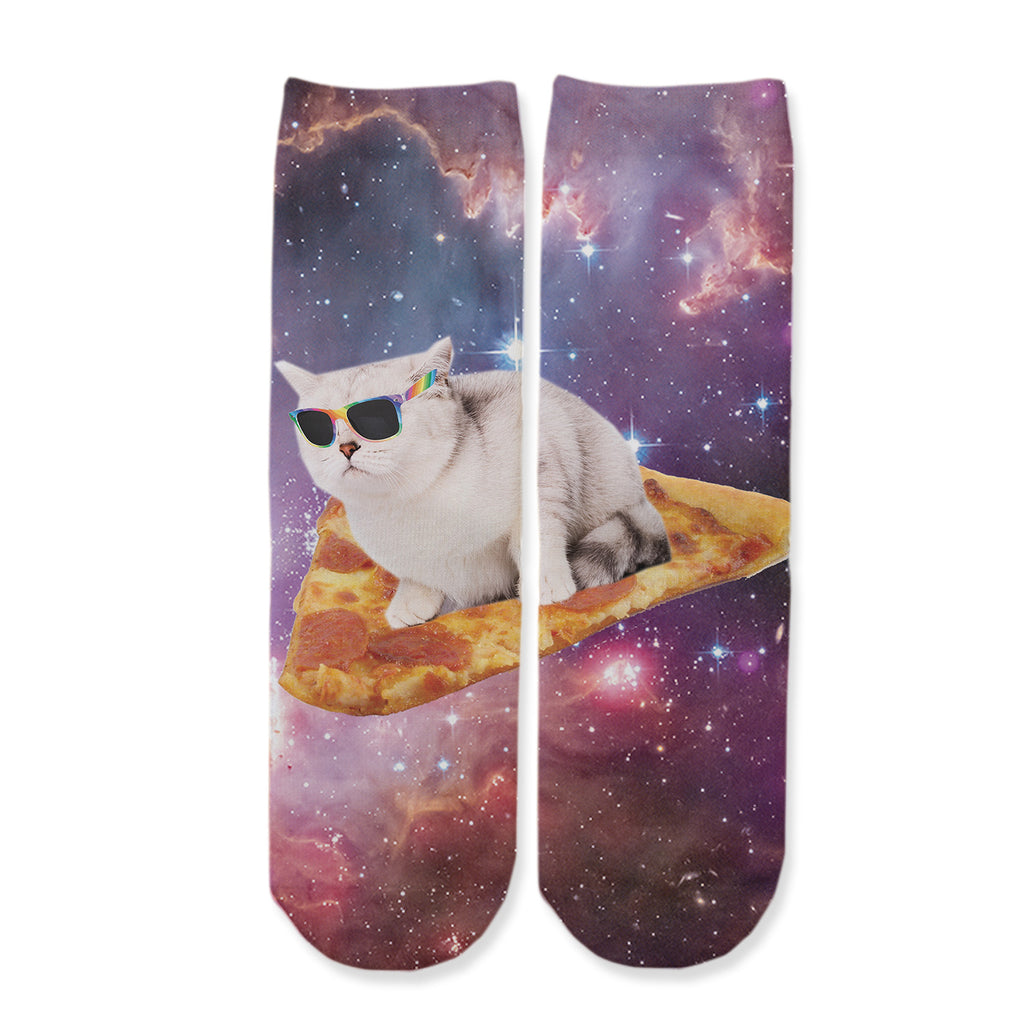 Function - Kids Pizza Galaxy Cat Surfing Space Pepperoni Youth Boys Girls Children Fashion Socks