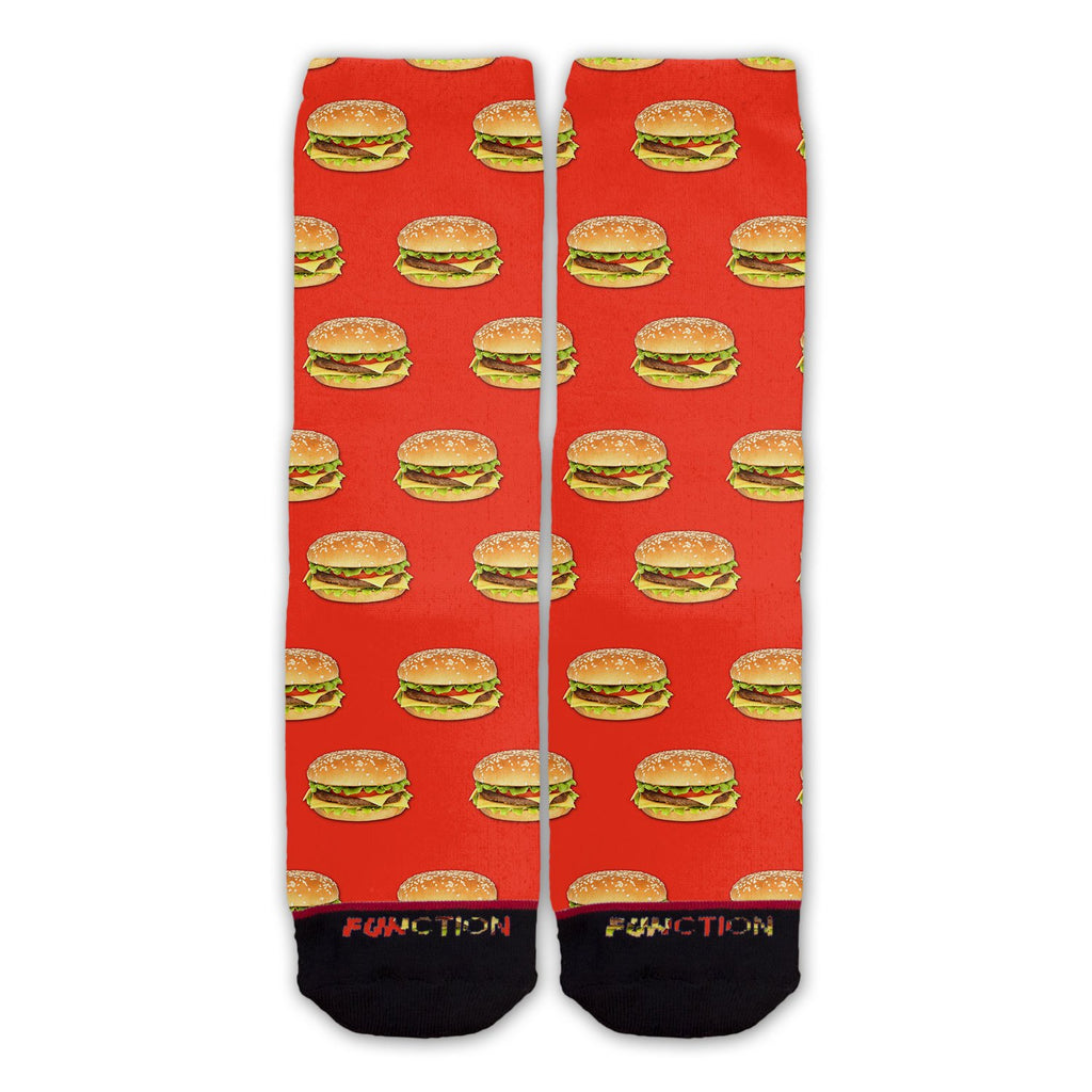 Function - Realistic Cheeseburger Pattern Fashion Socks