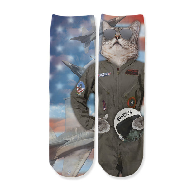 Function - Kids Top Cat Military Pilot Army Youth Boys Girls Children Fashion Socks