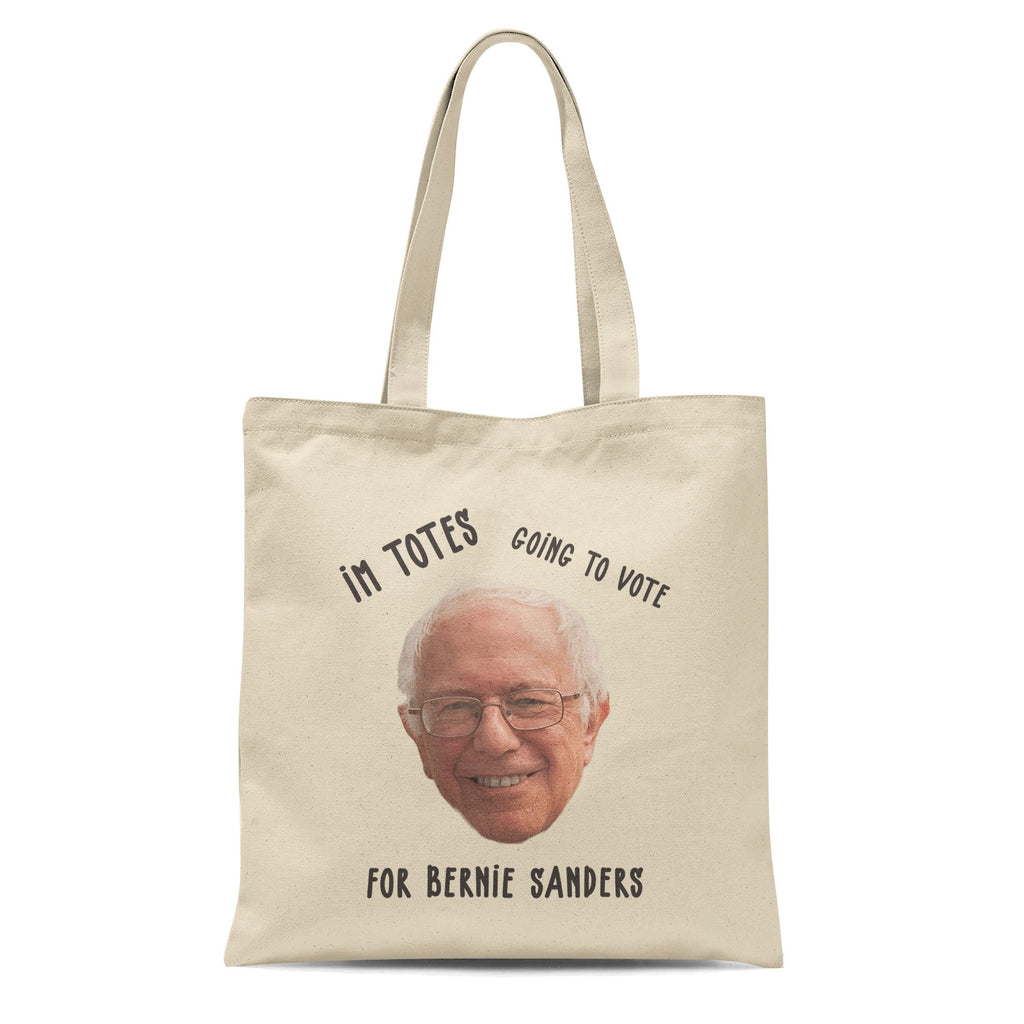Function Bernie Sanders I'm Totes Going To Vote For Bernie 12 oz Heavy Canvas Cotton Tote Bag