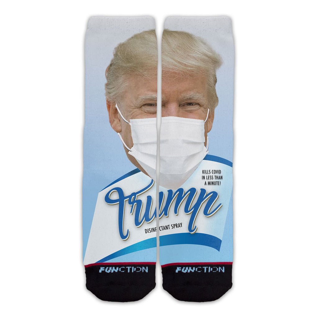 Function - Donald Trump Disinfectant Spray UV Light Injection Meme Funny Socks