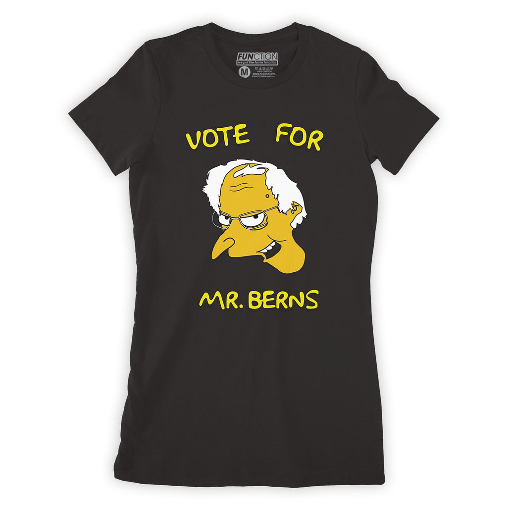 Function - Vote for Mr. Berns Bernie Sanders Cartoon Women's Fashion T-Shirt