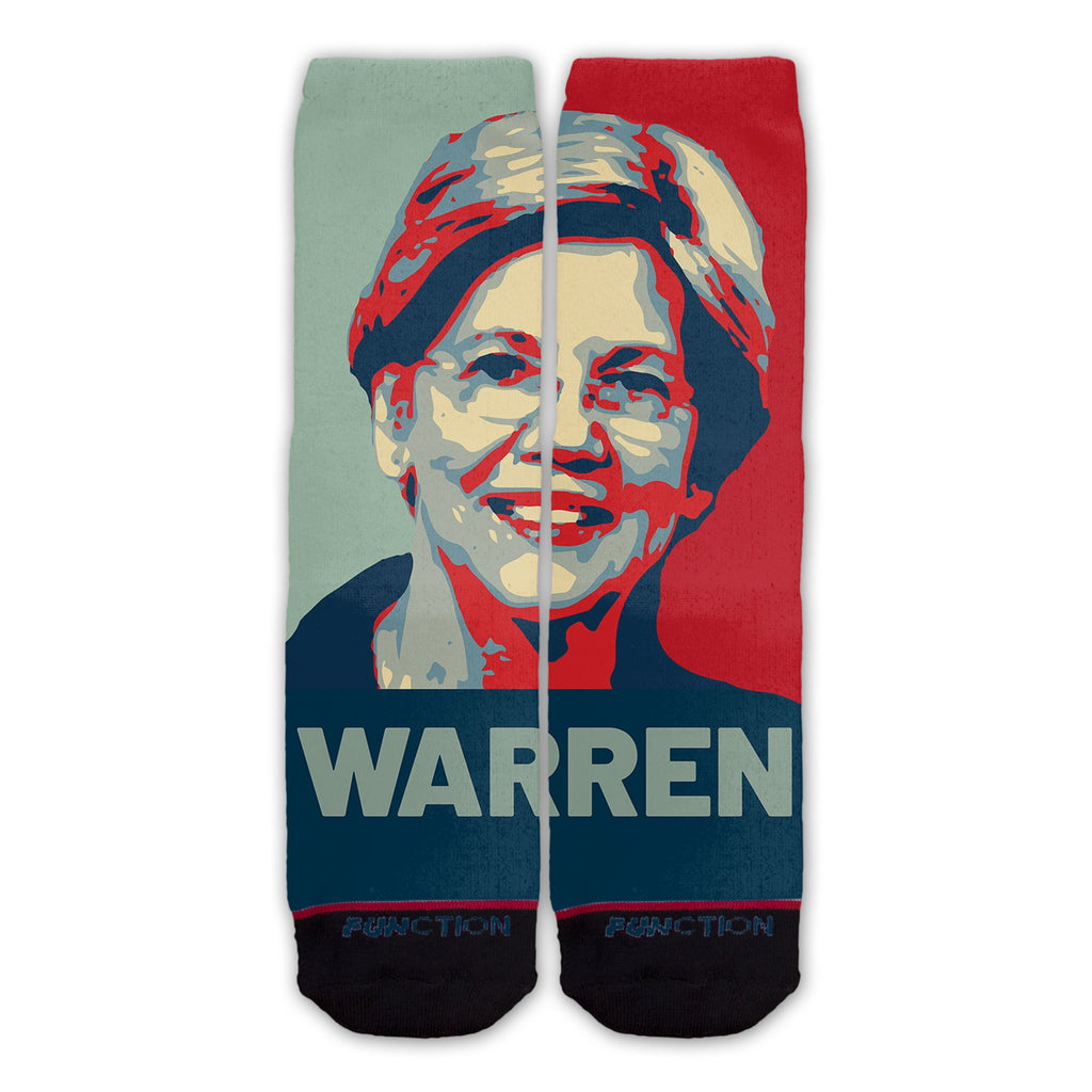 Function - Elizabeth Warren Democrat Hope Poster Fashion Socks Vote 2020