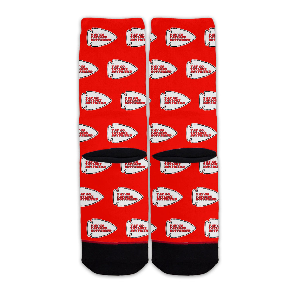 Function - Yay Go Taylor's Boyfriend Football Swifty Pattern Socks National League Super Bowl Halftime